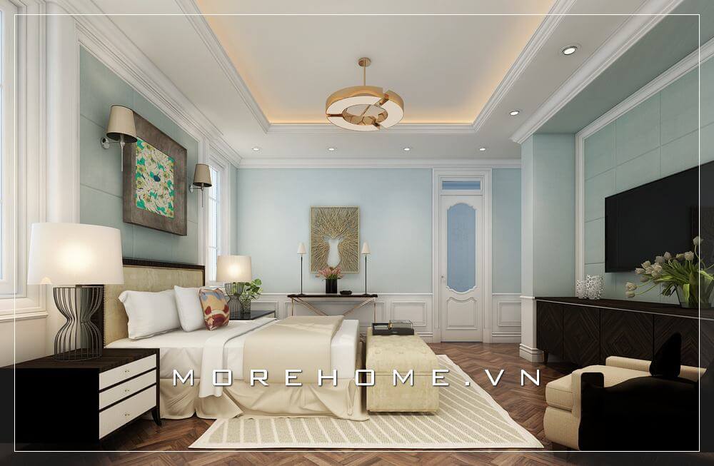 Thiết kế phòng ngủ biệt thự